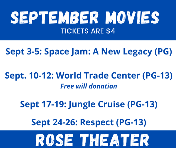September 2021 Rose Movies Audubon County